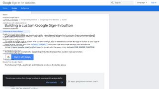 
                            8. Building a custom Google Sign-In button | Google Sign-In for Websites ...