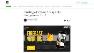 
                            13. Building a Firebase iOS app like Instagram — Part 1 - FooBar