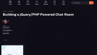 
                            5. Building a jQuery/PHP Powered Chat Room | CSS-Tricks