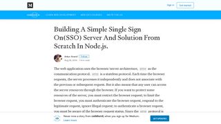 
                            9. Building A Simple Single Sign On(SSO) Server And Solution From ...