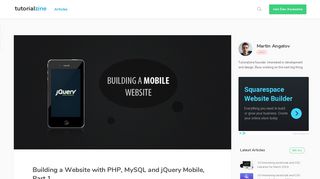 
                            2. Building a Website with PHP, MySQL and jQuery Mobile, Part 1 ...