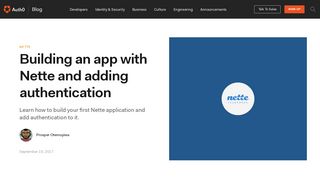 
                            6. Building an app with Nette and adding authentication - Auth0