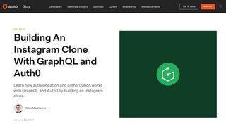 
                            11. Building An Instagram Clone With GraphQL and Auth0