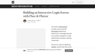 
                            11. Building an Interactive Login Screen with Flare & Flutter - Medium