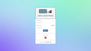 
                            6. Building Blocks To Success User Back Office Login Panel