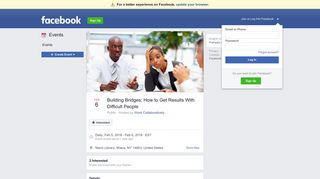 
                            8. Building Bridges: How to Get Results With Difficult People - Facebook