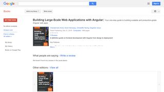 
                            3. Building Large-Scale Web Applications with Angular: Your ...