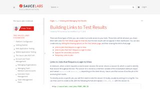 
                            5. Building Links to Test Results - The Sauce Labs Cookbook - Sauce ...