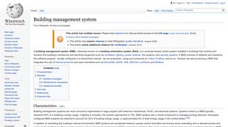 
                            7. Building management system - Wikipedia