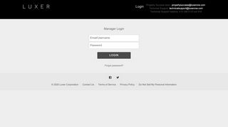 
                            3. Building Manager :: Login - Luxer One