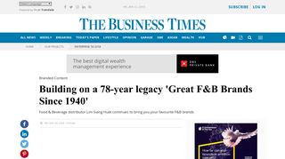 
                            11. Building on a 78-year legacy 'Great F&B Brands Since 1940', Hub ...