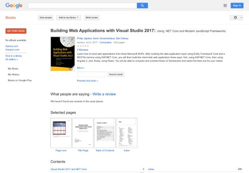 
                            12. Building Web Applications with Visual Studio 2017: Using .NET Core ...