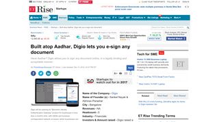 
                            12. Built atop Aadhar, Digio lets you e-sign any document - The Economic ...