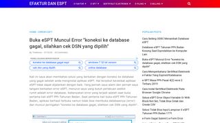 
                            12. Buka eSPT Muncul Error 