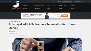 
                            13. Bukalapak officially becomes Indonesia's fourth unicorn ...