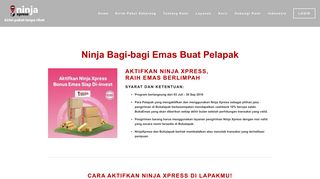 
                            11. Bukalapak Promo — Ninja Xpress