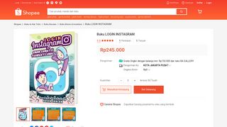 
                            4. Buku Login Instagram | Shopee Indonesia