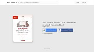 
                            4. Buku Panduan Beasiswa LPDP Afirmasi 2017 [reupload]-Kemenkeu ...