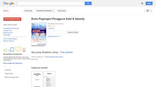 
                            9. Buku Pegangan Pengguna Adsl & Speedy