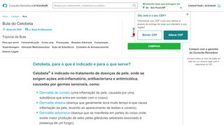 
                            3. Bula do Cetobeta: para que serve e como usar | CR