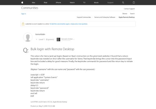 
                            6. Bulk login with Remote Desktop - Apple Community