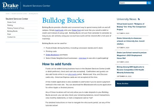 
                            10. Bulldog Bucks - Drake University