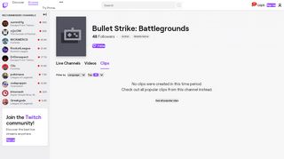 
                            11. Bullet Strike: Battlegrounds - Twitch