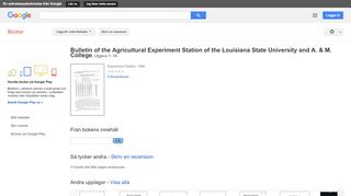
                            12. Bulletin of the Agricultural Experiment Station of the Louisiana ...