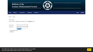 
                            10. Bulletin of the Iranian Mathematical Society - Login