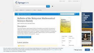 
                            4. Bulletin of the Malaysian Mathematical Sciences Society - Springer