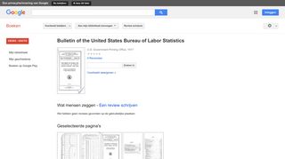
                            10. Bulletin of the United States Bureau of Labor Statistics