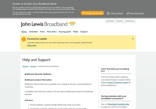 
                            12. BullGuard Security Software — John Lewis Broadband