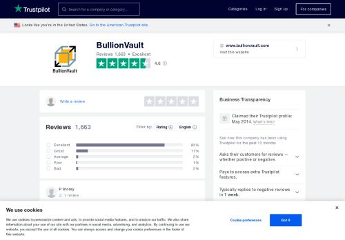 
                            9. BullionVault Reviews | Read Customer Service Reviews of www ...