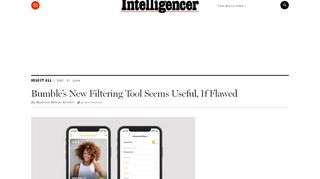 
                            10. Bumble Dating App Introduces Filters - New York Magazine