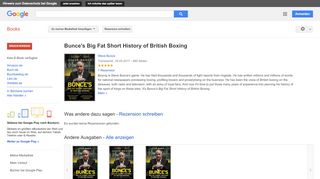 
                            13. Bunce's Big Fat Short History of British Boxing