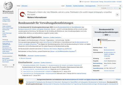 
                            2. Bundesanstalt für Verwaltungsdienstleistungen – Wikipedia