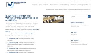 
                            6. Bundeskonferenz der Wirschaftsjunioren 2018 in Augsburg