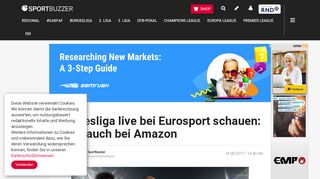 
                            12. Bundesliga live bei Eurosport schauen: Jetzt auch bei Amazon ...