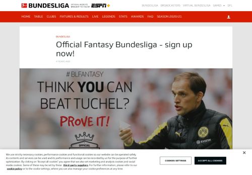 
                            7. Bundesliga | Official Fantasy Bundesliga - sign up now!