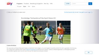 
                            11. Bundesliga-Testspiele auf Sky Sport News HD - Sky