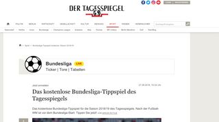 
                            13. Bundesliga-Tippspiel kostenlos: Saison 2018/19 - Tagesspiegel