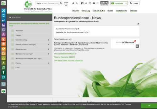 
                            11. Bundespensionskasse - News::Betriebsrat für das wissenschaftliche ...