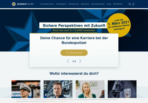 
                            11. Bundespolizei: Karrierewebsite