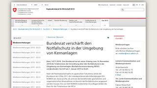 
                            4. Bundesrat verschärft den Notfallschutz in der ... - Seco - Admin.ch