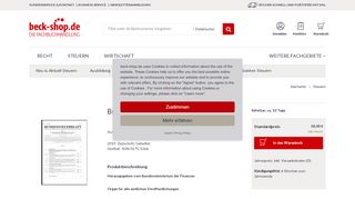 
                            4. Bundessteuerblatt – BStBl - Ausgabe A - beck-shop.de
