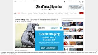 
                            13. Bundestag: Aktuelle News der FAZ zum deutschen Parlament