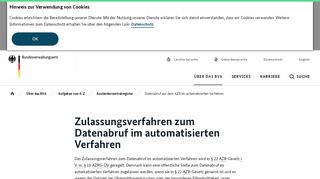 
                            7. Bundesverwaltungsamt - Datenabruf aus dem AZR im automatisierten ...