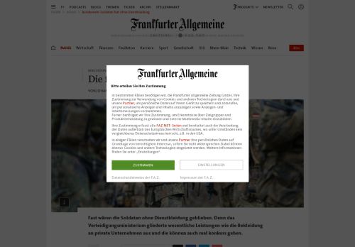 
                            5. Bundeswehr-Soldaten fast ohne Dienstkleidung - FAZ