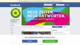 
                            3. BÜNDNIS 90/DIE GRÜNEN - Startseite | Facebook