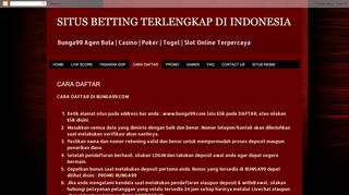 
                            9. Bunga99 Situs betting online terlengkap di Indonesia